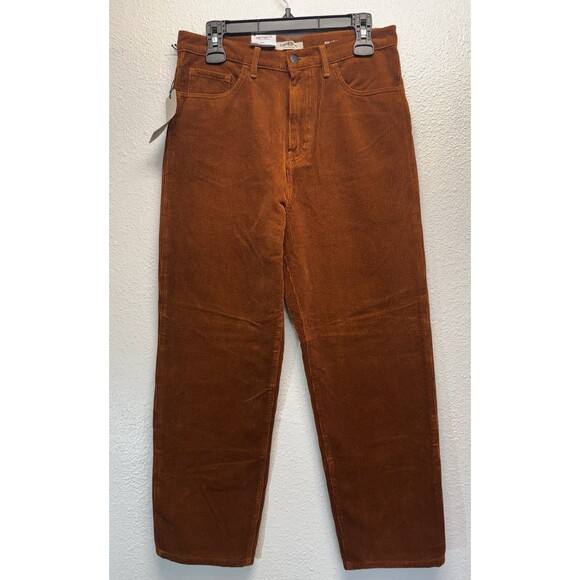 Carhartt WIP W Newport Pant High Waist Relaxed Straight Sz 28 Brandy Corduroy - Picture 1 of 15